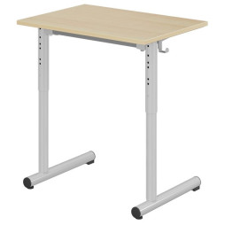 Table scolaire réglable 70x50 cm - pieds ronds