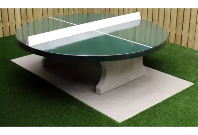 Table ping-pong ronde en béton