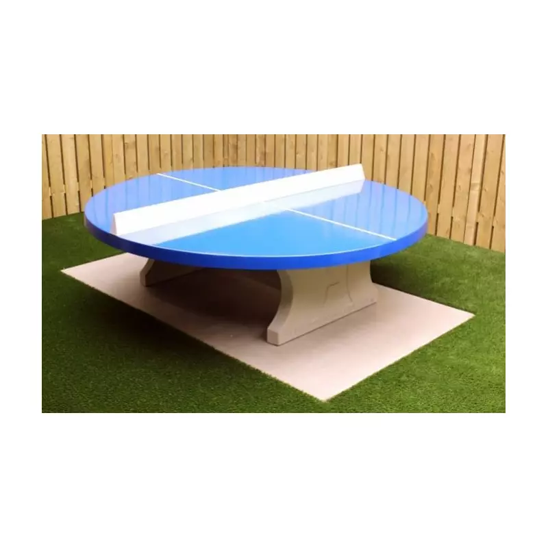 Table en béton ronde ping-pong