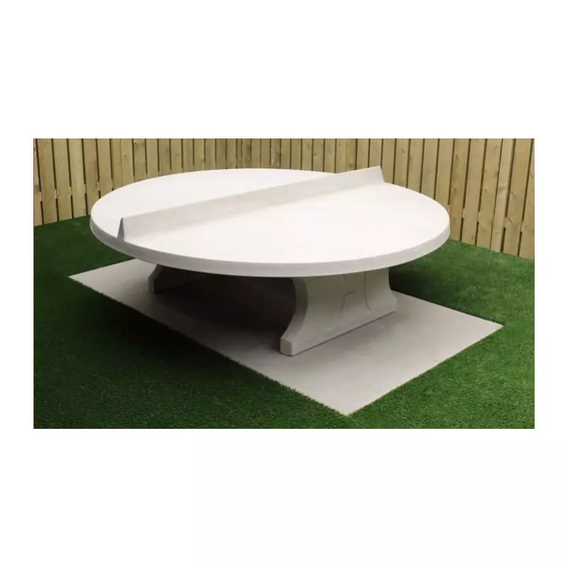 Table de ping pong en béton - plateau rond