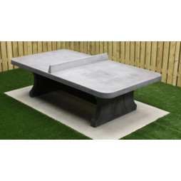 Table Ping Pong Béton Anthracite avec coins arrondis