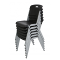 Chaise polypropylène noire