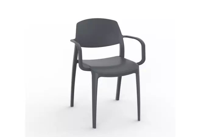 Chaise de restaurant avec accoudoirs design