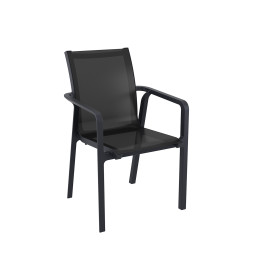 Fauteuil polypro et textilène