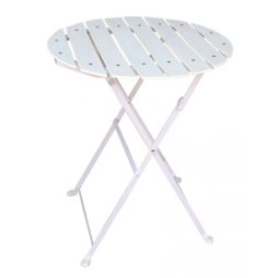 Table ronde pliable terrasse