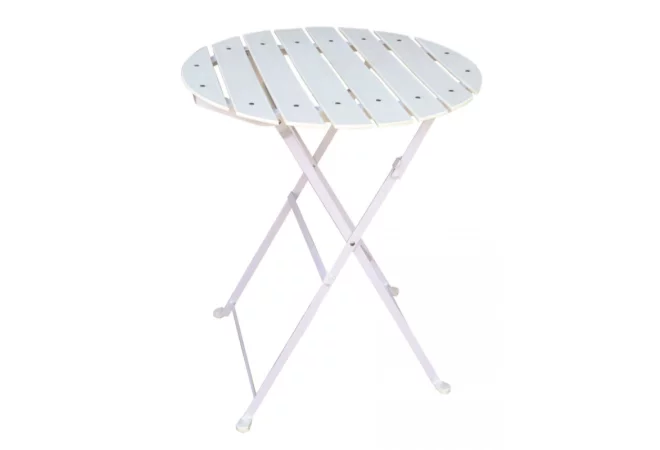 Table ronde pliable terrasse