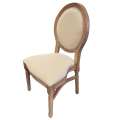 Chaise en bois empilable et rembourrée