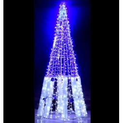 Décors Sapin cône lumineux en 3D à poser