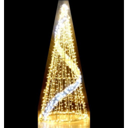 Décors Sapin cône lumineux en 3D à poser