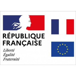Plaque horizontale "Liberté Égalité Fraternité" pour façade - Loi Peillon