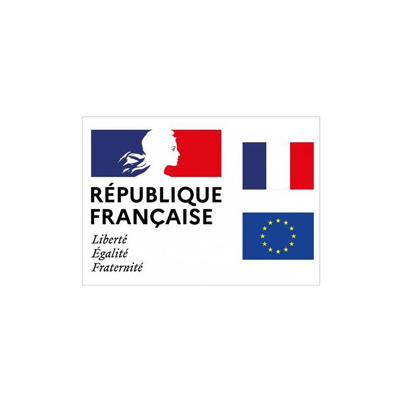 Plaque horizontale "Liberté Égalité Fraternité" pour façade - Loi Peillon
