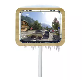 Miroir routier inox - Miroir de parking - Miroir de circulation