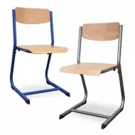 Chaise & Banc d'école