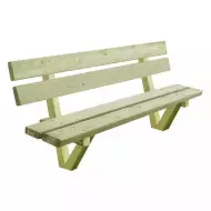 Bancs publics en bois