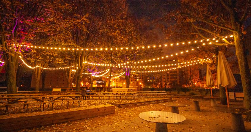 guirlande lumineuse décoration de noel pour commune