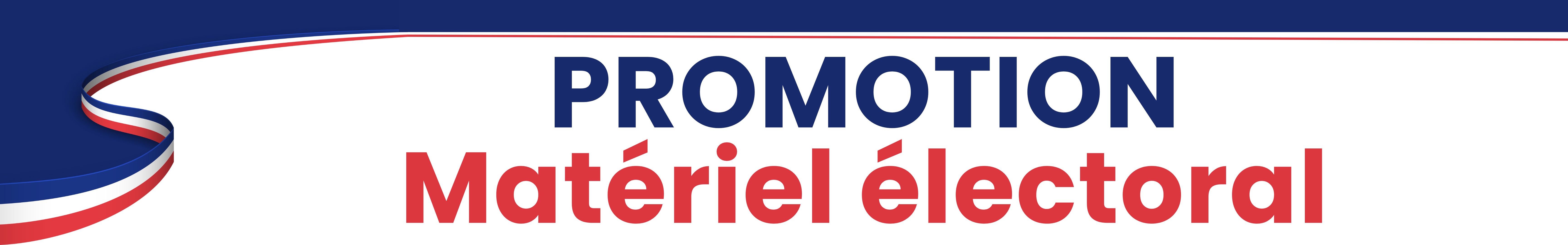 Panneau électoral 2 candidats promo