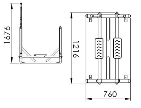 Dimensions du module ski de fond