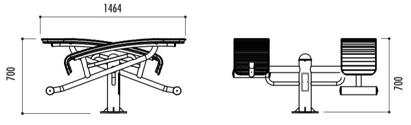 Les descriptions techniques du banc abdominaux