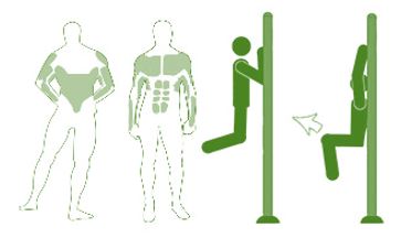 Logo démonstration exercices sur barres fixes en bois - Net Collectivités