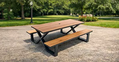 Quels sont les avantages du HPL pour le mobilier urbain ?